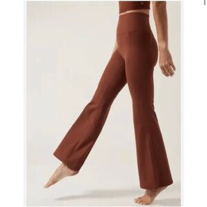 NWT Athleta Salutation Stash Flare Pants Leggings Mahogany Brown Size 3X